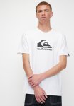 Quiksilver Corp Logo Short Sleeve Black Logo - White