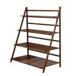 Foldable Flower Display Rack Plant Storage Organizer Stand