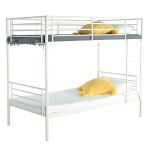 Diana Single Over Metal Bunk Bed With Ladder - White