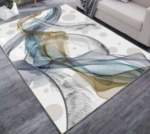 Smte Ih Modern 3D Geometric Design Area 20 Rug With Keychain