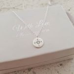 Hannah 925 Sterling Silver Compass Necklace Size 9MM On A 45CM Chain