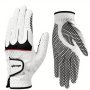 Men's Golf Glove Left Hand Pu Leather Grip Breathable Machine Washable