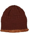 Brown Knit Beanie - One Size Assorted