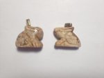 Picture Jasper Lucky Rabbit Pendant F274