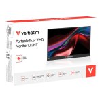 Verbatim Light Series 15.6-INCH 1920 X 1080P Fhd 16:9 60HZ 10MS LED Ips Portable Monitor 32401