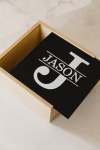 Wooden Braai Box - Initial & Name