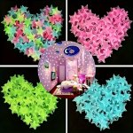100 Luminous Star Wall Stickers