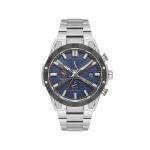 Mens Stainless Steel Dual Time Watch