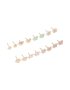 Goldair Gold Butterfly & Heart Stud Earrings 8-PACK