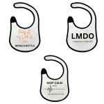 Katz Designs Bibs - 3 Pack -party At My Crib Lmdo Keep Clam