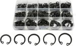 Retaining Rings Retaining Ring Retaining Rings Internal Circlip Snap Retaining Clip Ring Assortment Set 8-24MM Carbon Steel Kit