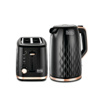 Black+Decker Breakfast Set 2-SLICE Toaster & 1.7L Electric Kettle Combo