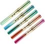 5 Pcs 0.38MM Fountain Pen For Students Dual Ink Cartridge Refill