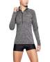 Women's Ua Tech Twist Zip - Black / Black / Metallic Silver / Md
