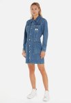 Calvin Klein Trucker Dress - Denim Medium