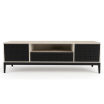 Holly Tv Unit With Steel Doors - Ashwood