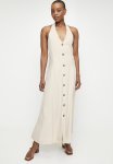 Edit Linen Blend Halter Midi Dress - Neutral