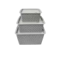 WSB-58 Airflow-ready Laundry Basket Trio With Lids-set Of 3