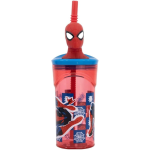 3D Figurine Straw Tumbler -spiderman