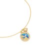 Tweens Gold Plated Stainless Steel Diamante & Enamel Bird Necklace