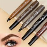 4 Tips Liquid Eyebrow Pencil Waterproof And Fast Drying Long-lasting Daily Holiday Makeup Natural Eyebrows Smudge Proof Makeup H