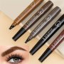4 Tips Liquid Eyebrow Pencil Waterproof And Fast Drying Long-lasting Daily Holiday Makeup Natural Eyebrows Smudge Proof Makeup Holding For Fine Shaping Filling Soft Eyebrows