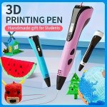 Fast-heating 3D Printing Pen With Lcd Display - USB Rechargeable Includes 10M Pla Filament - Creative Diy Tool For Students & Bi