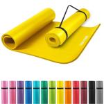 Deluxe Nbr Yoga Mat XL Yellow 190X100X1.5CM