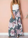 Floral Print High Waist Wide Leg Pants Casual & Versatile High Waist Pants For Daily Wear Women's Clothing