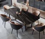 Roma Leather Dining Chairs Custom Made - Leather