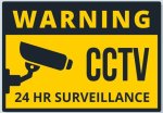 Warning Warning Sign For Cctv