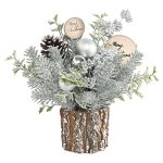 Super Holiday Small Winter Christmas Tree Artificial MINI Tabletop Christmas Tree Decorations With Christmas Ornaments For Home