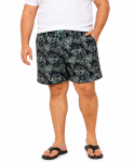 Mens Printed Swim Shorts - XL Black