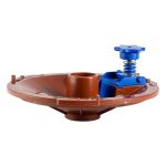 Integrated Weir Vacuum Lid & Valve Brown Livestainable