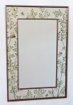 Rectangular Brown Chinoiserie Border Mirror – 90X60C