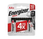 Energizer Max Aa Alkaline Batteries 8-PACK