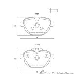 Kbc Brake Pads Rear For Bmw 5 Series X Series