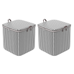 Non-woven Dust Proof Houndstooth Storage Bags - 2 Pack