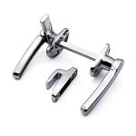 Handle Both Inside And Outside Rotating Enclosed Door Handle Industrial Automation Equipment Lock 1PCS Zinc Alloy-right
