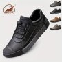 Men's Fashion Genuine Leather Breathable Comfortable Lace Up Casual Shoes