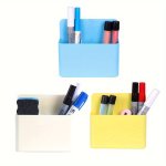 Magnetic Dry Erase Marker Holder Pen And Eraser Holder For Whiteboard Magnet Pencil Cup Utility Storage Organizer For Office Ref