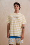 Striped Oversized T-Shirt - XL Yellow