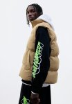 Water-repellent Puffer Gilet - Beige