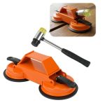 Floor Gap Fixer Tool Kit With Heavy Duty Rubber Mallet Floor Dual Suction Cup Tool Upgrade 45 Striking Surface For Laminate Hard