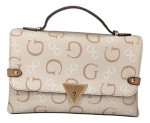 GUESS Bag With Beige Tag Gold Print