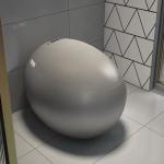Modern Capsule Smart Toilet- Grey