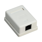 1-PORT RJ45 Cat 6 Utp Surface Mount Installation Box White 77632