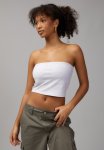 Crop Jersey Bandeau - Silver Marle