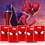 10-PACK Spider-man Birthday Party Favor Bags Contemporary Plastic Candy Gift Bags Ume Brand School Supplies Office File Organize