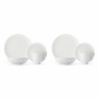 Maxwell & Williams 16 Piece White Basics Diamonds Dinner Set - 2 Pack